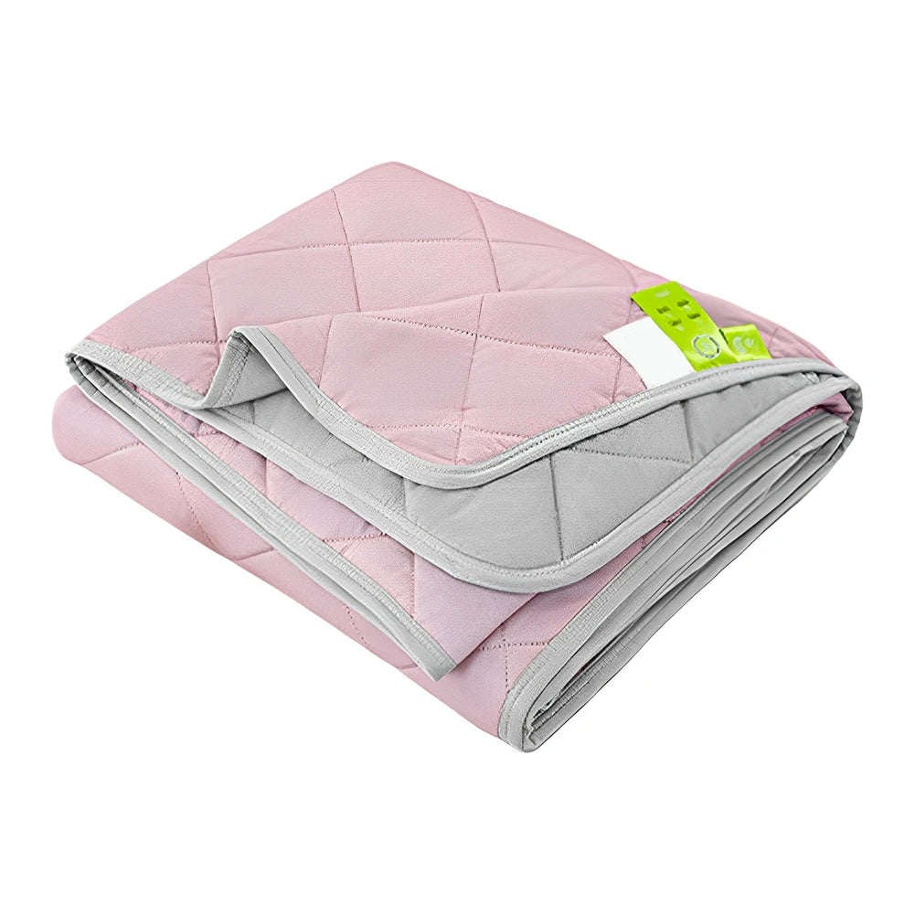 Summer Cooling Blanket – Lightweight Cold Feeling Quilt for Bedroom & Living Room Peaceful Pleasures Health and Wellness 200x230cm Pink United States