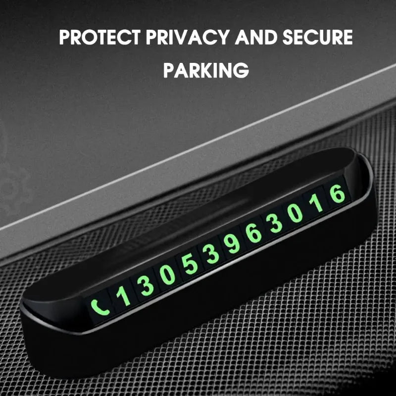 Temporary Parking Card Holder with Privacy Switch | Car Accessory Parking Card Holder Peaceful Pleasures Health and Wellness