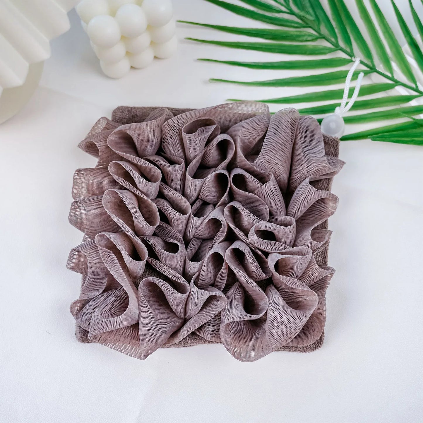 Cleaning Sponge Shower Loofahs Mesh Pouf Shower Ball Body Scrubber for Exfoliating Luffa Back Scrubbe Peaceful Pleasures Health and Wellness