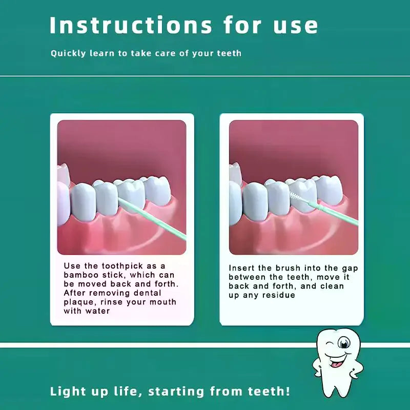 High-end Disposable Toothpick Brush 200pcs Ultra-fine Portable Family Box Double-head Sticks Toothpick Peaceful Pleasures Health and Wellness