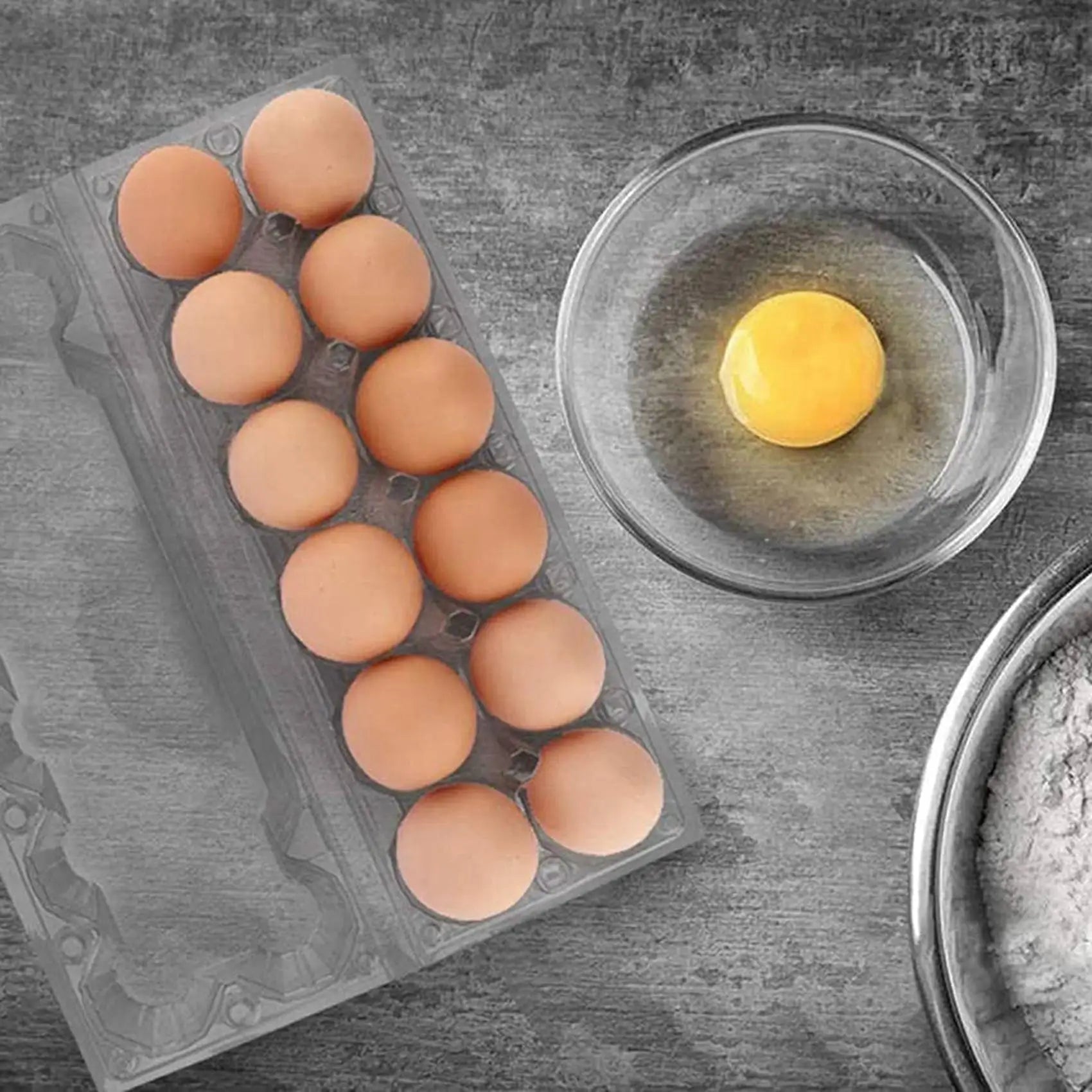 A36T-48Pcs Plastic Egg Cartons Bulk Clear Chicken Egg Tray Holder For Family Pasture Chicken Farm Business Market- 12 Grids Peaceful Pleasures Health and Wellness transparent