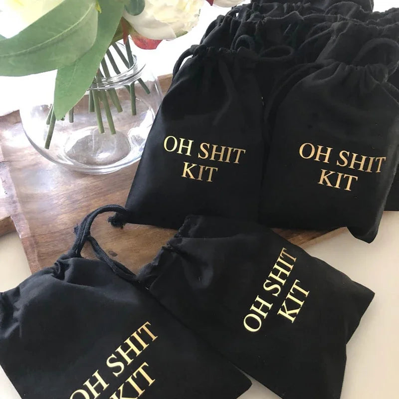 5-Pack Hangover Kit Bags | Bachelorette Bridal Party Gift Party Favor Bags Peaceful Pleasures Health and Wellness