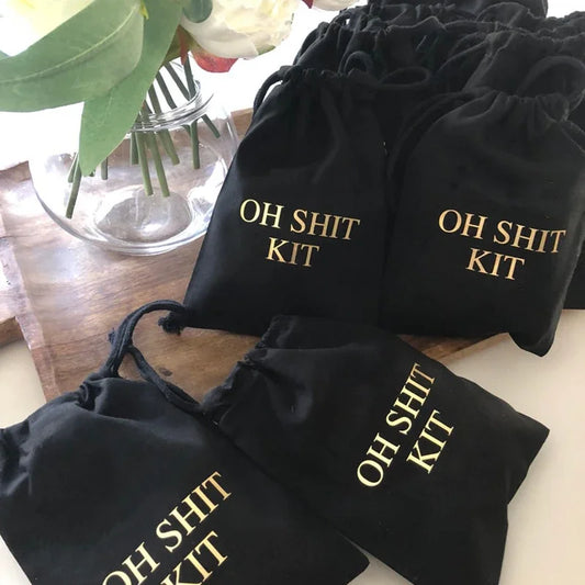 5-Pack Hangover Kit Bags | Bachelorette Bridal Party Gift Party Favor Bags Peaceful Pleasures Health and Wellness