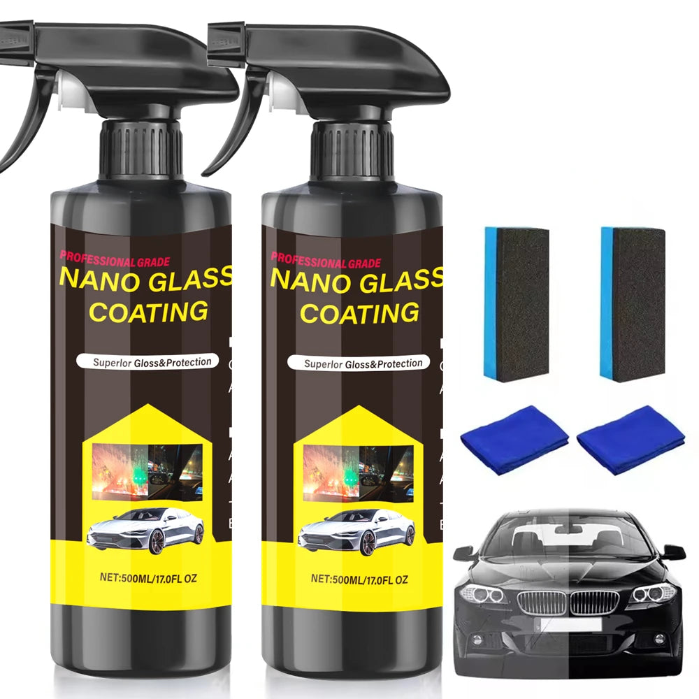 Car Coating Spray Quick Effect Coating Agent Coat Car Wax Car Scratch Wax Coating Spray Oil Film Emulsion Glass Cleaner Peaceful Pleasures Health and Wellness