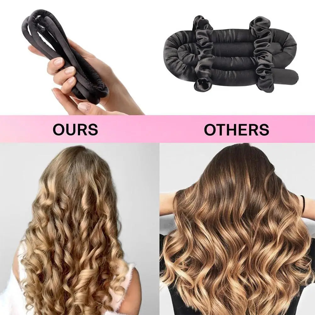 Heatless Curling Rod Headband | Silk Overnight Hair Curler