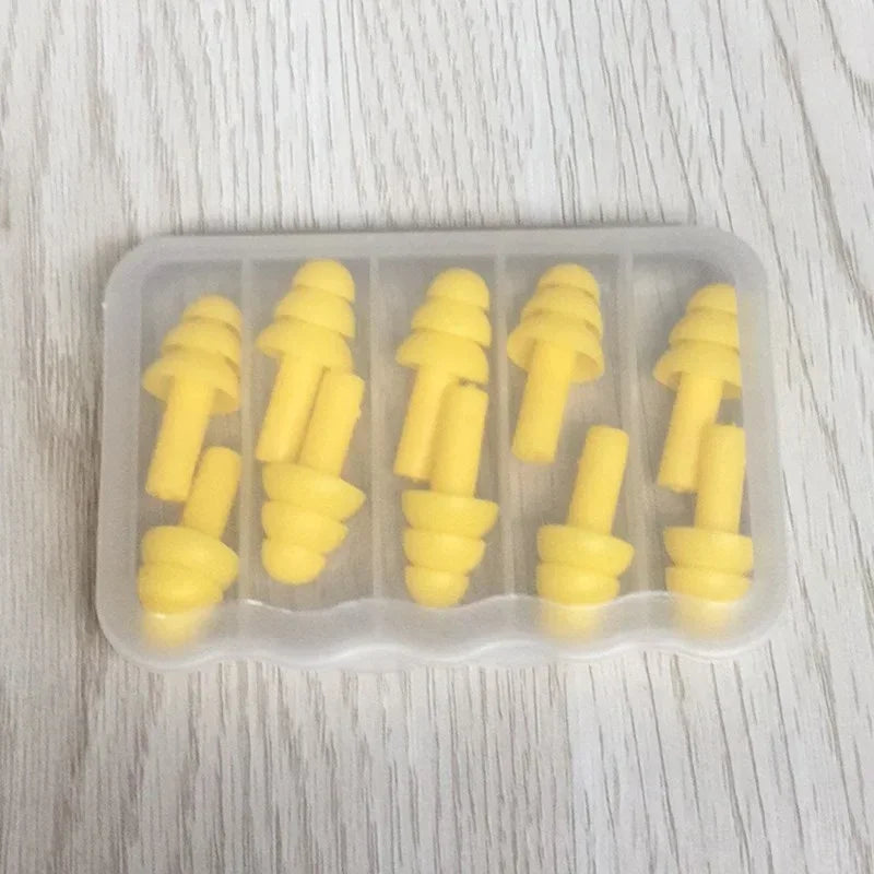 5Pairs Soft Silicone Earplugs Anti-Noise Waterproof Diving Ear Clips for Swimming Protection Adult & Child Swimmers Peaceful Pleasures Health and Wellness