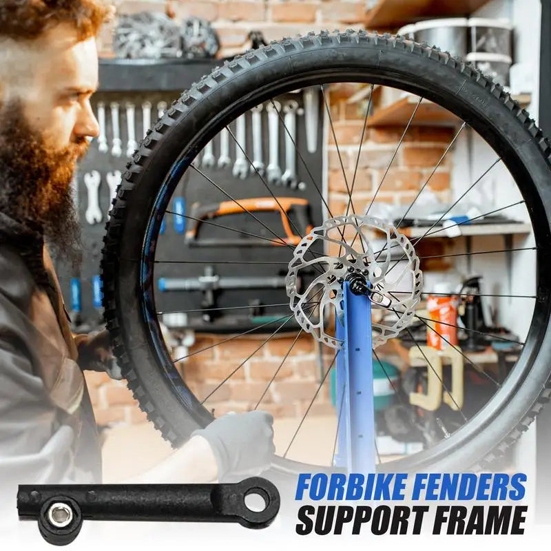 Bikes Front Fork Holder Bicycles Fenders Support Pole Flexible Bikes Fenders Parts Cycling Repair Parts plastic Stable Mounting Peaceful Pleasures Health and Wellness