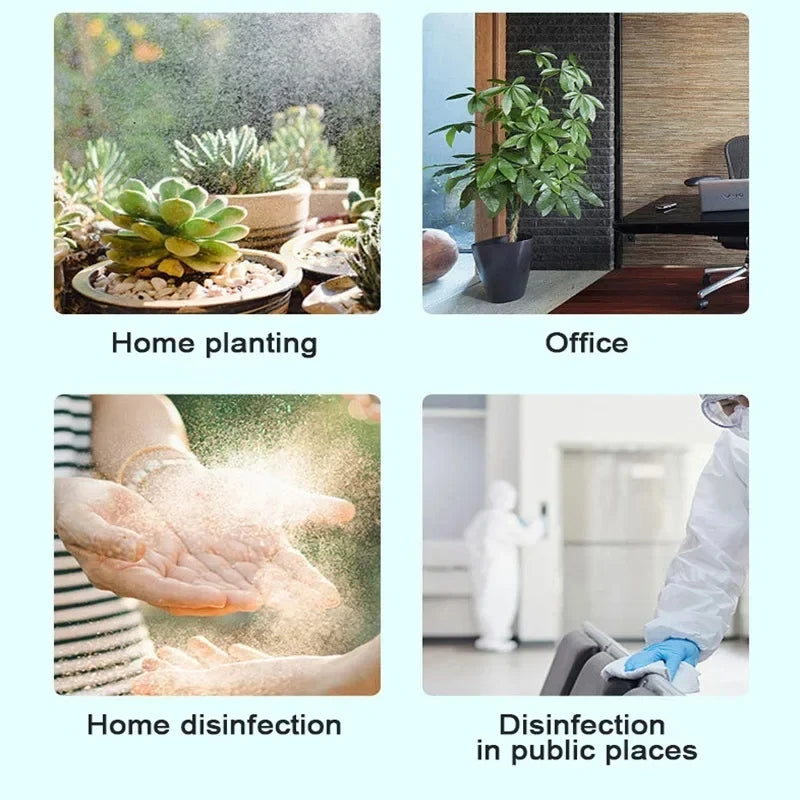 HOMEFISH 2L Electric Watering Can Automatic Garden Irrigation Tool for Household Agricultural Spray Disinfection Peaceful Pleasures Health and Wellness