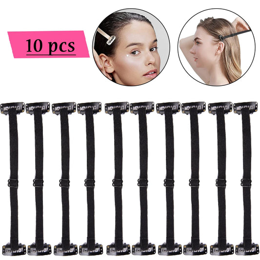 10Pcs Fox Eyes Magic Elastic Bands Adjustable Brow Lifting Eyebrow Clips Single Double Tighten Foxy Hair Straps for Wholesale Peaceful Pleasures Health and Wellness