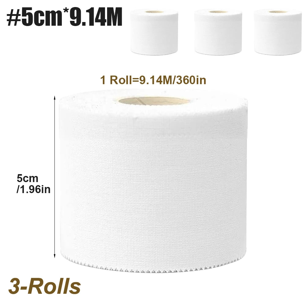 WEFITON 3-Roll Foam Athletic Underwrap Tape – Ankles & Wrists Athletic Foam Tape Peaceful Pleasures Health and Wellness 5cm x 9.14m
