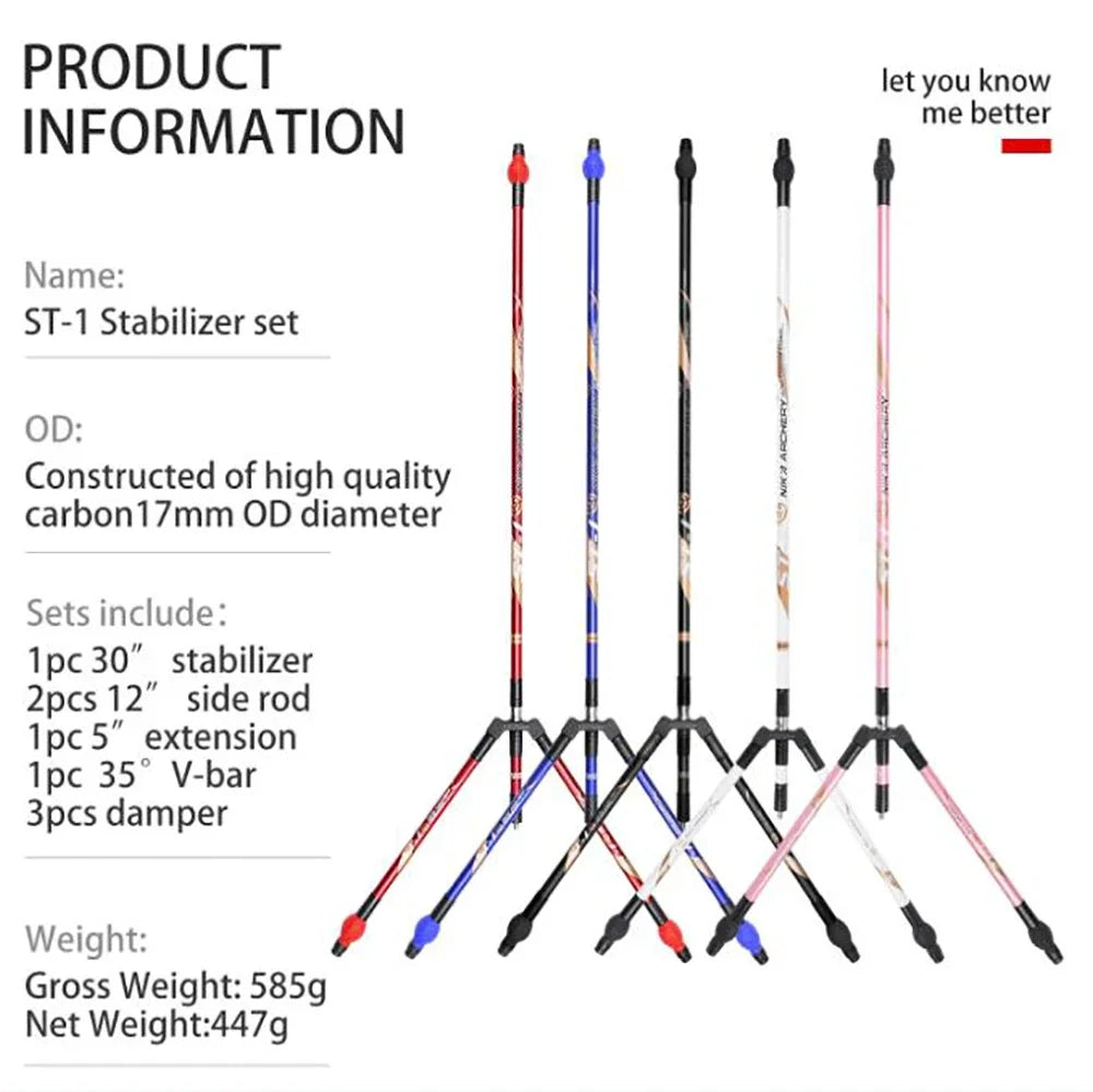 ST-1 NIKA Bow Stabilizer Bar 30 12 Carbon Fiber Balance Detachable 35
