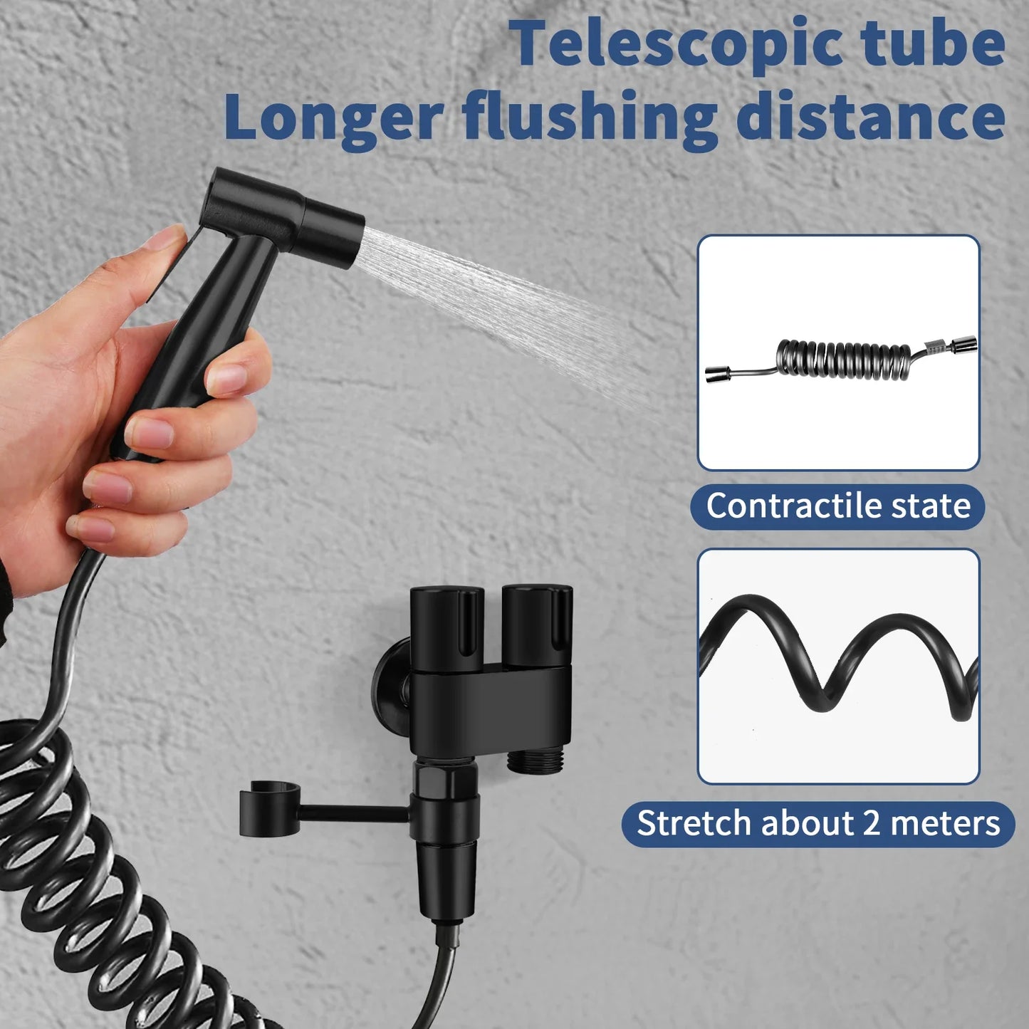 Handheld Toilet Bidet Water Sprayer for High Pressure with Hose for Feminine Baby Wash Self-Cleaning Hygiene Accessories Peaceful Pleasures Health and Wellness