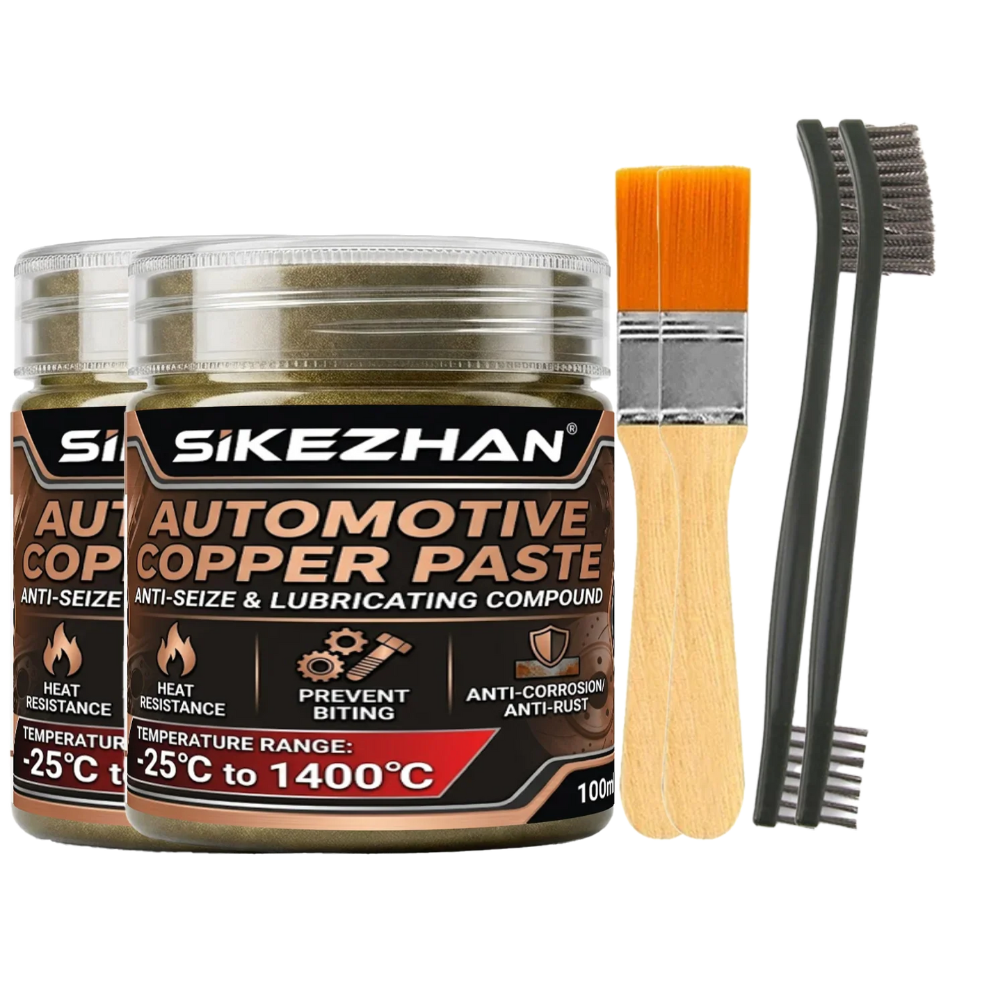 1400°C Copper Anti-Seize Grease Kit – Brakes, Exhaust & Bolts