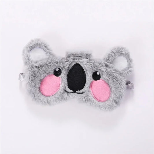 Plush Koala Rabbit Sleep Mask – Soft Cotton Eye Cover Sleep Mask Peaceful Pleasures Health and Wellness Koala 1 pcs