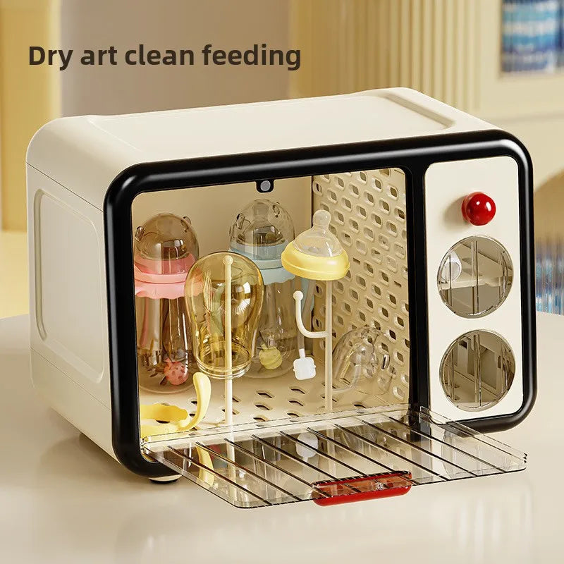 Baby Bottle Organizer – Dustproof Nursery Storage Cabinet