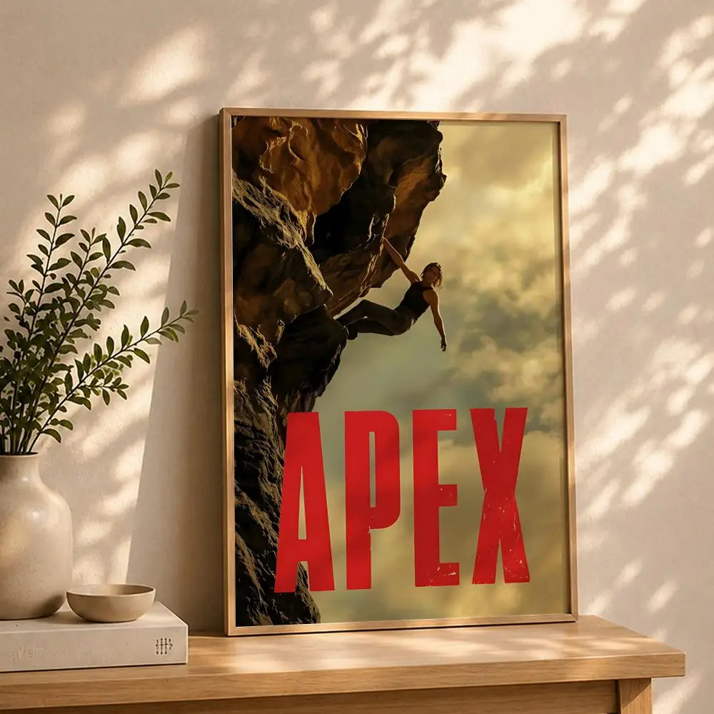 Movie-Apex HD Self-Adhesive Waterproof Poster | Wall Art Decor Wall Art Poster Peaceful Pleasures Health and Wellness White1 15X20cmNoframe