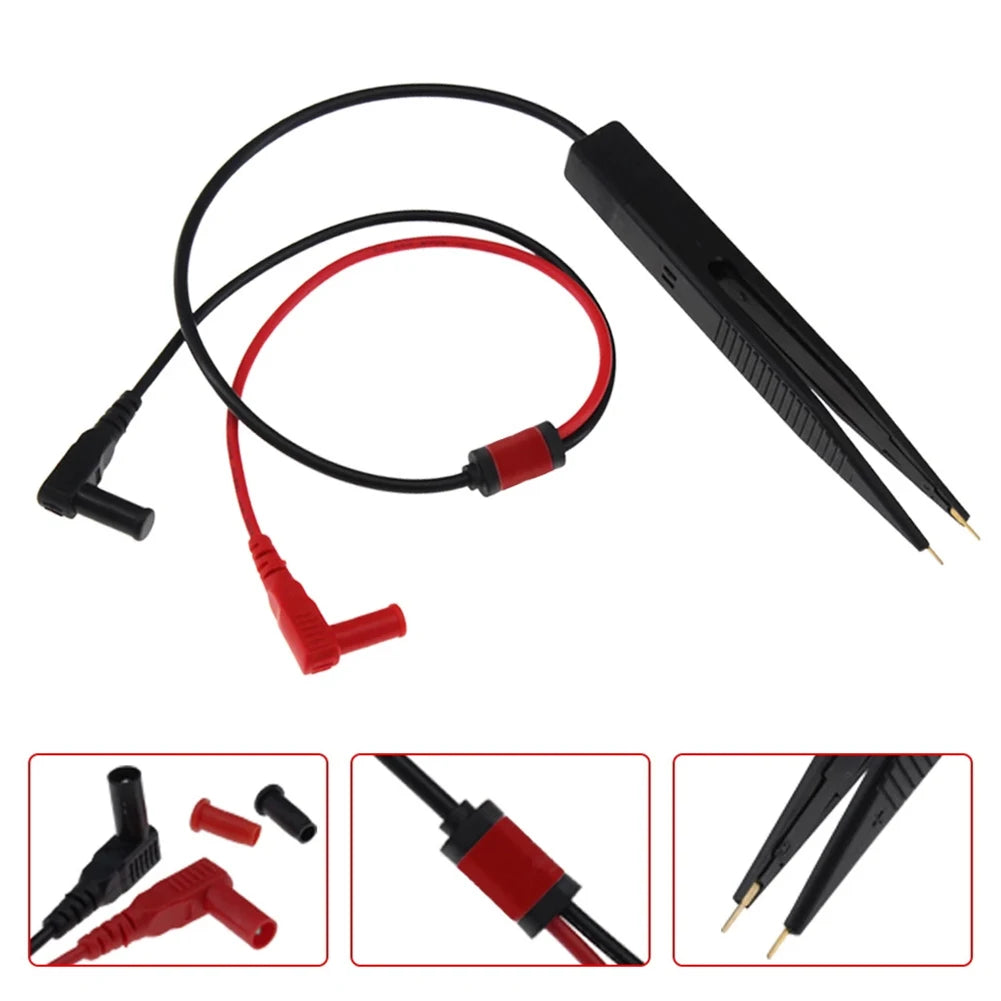 Chip Test Clip Multimeter Probe Tweezers Patch Capacitance Inductance