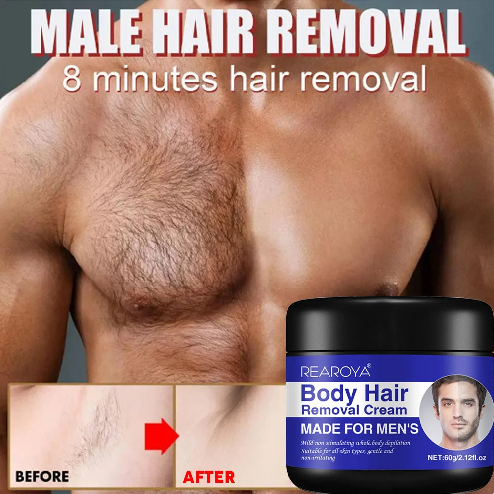 LGRAMER Men's Painless Hair Removal Cream | Body & Armpit