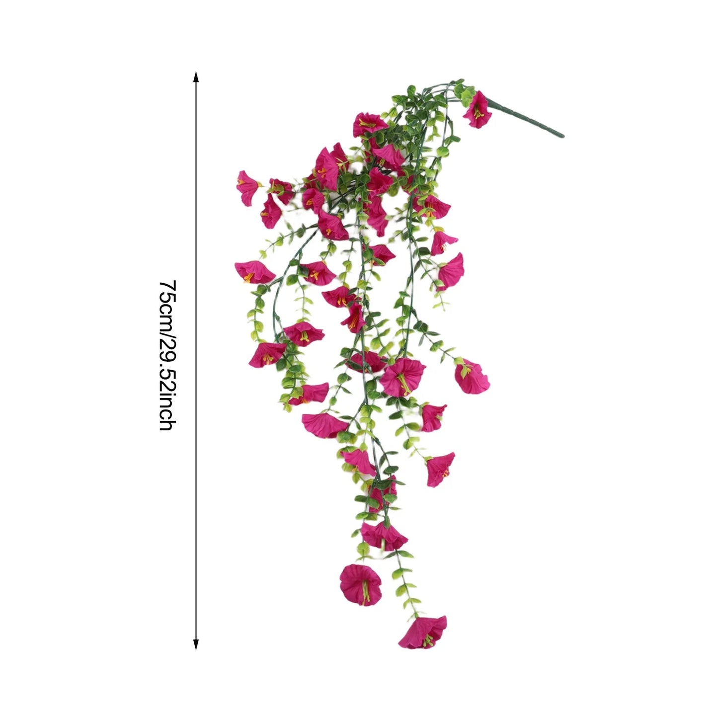 Artificial Flowers Fake Morning Glory Eucalyptus Leaves Hanging