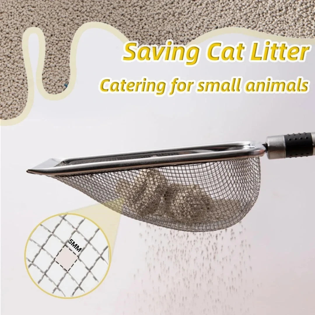 Stainless Steel Cat Litter Scoop – Durable, Easy Clean, Ergonomic Handle, Rust-Resistant, Ideal for Quick Waste Removal Peaceful Pleasures Health and Wellness