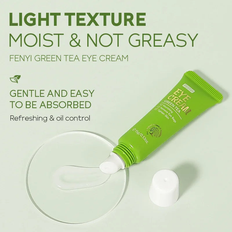LAIKOU Green Tea Eye Cream 15g – Dark Circles & Puffiness
