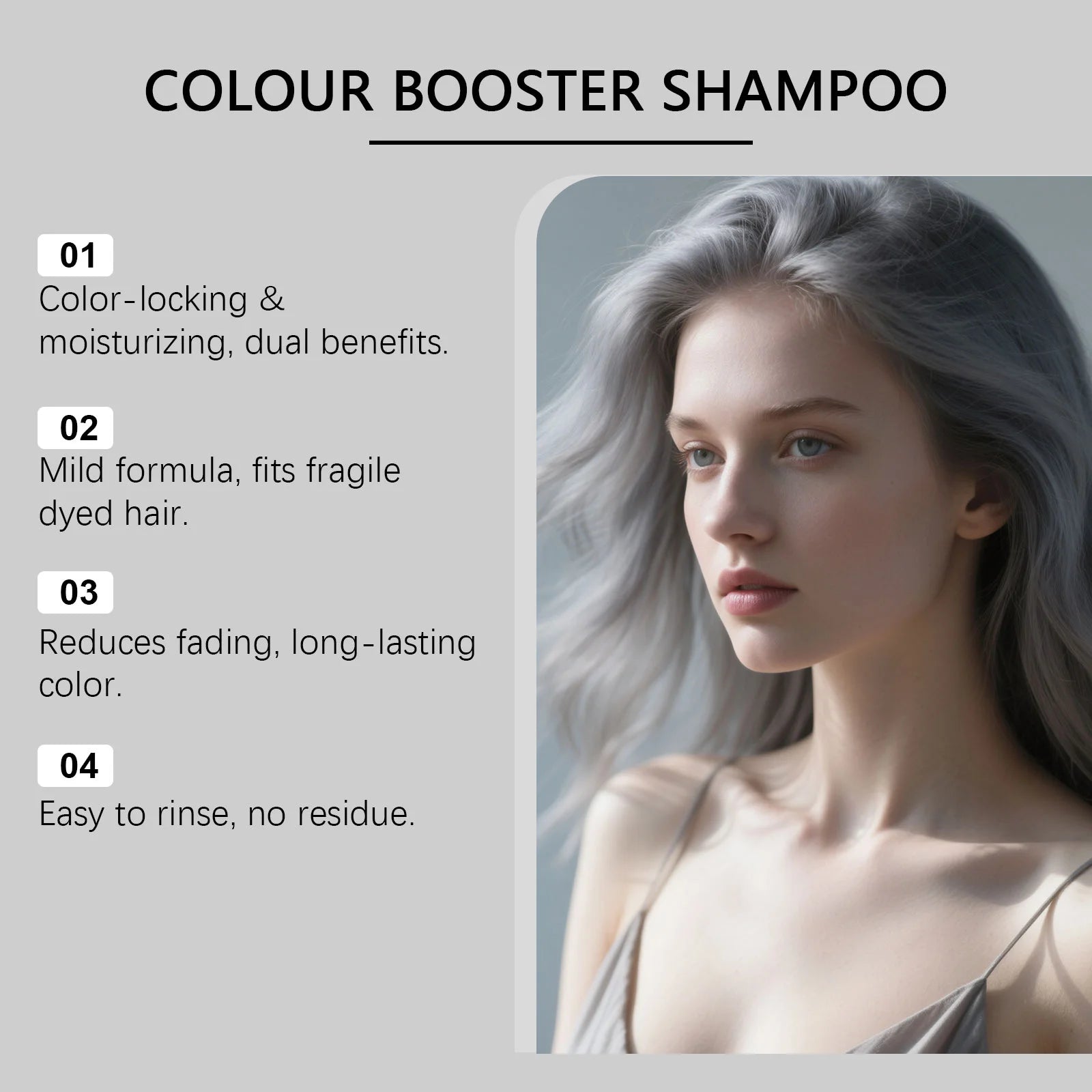 100g Hair Dyeing Shampoo Color-Locking Fade Prevention Gentle Cleansing Nourishing Smoothing Gray Color Fixing Hair Dye Shampoo Peaceful Pleasures Health and Wellness