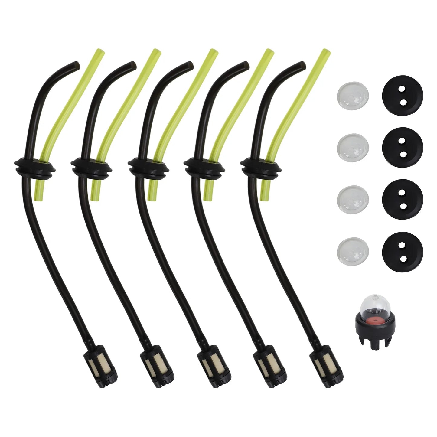 9 Petrol Filter Hose Seal Fuel Brush Lawn Mower Garden Tool Parts