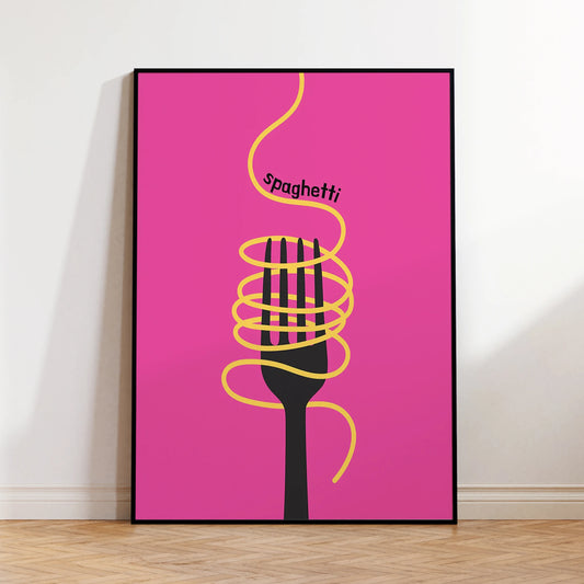Modern Deep Pink Abstract Canvas Wall Art Print | Minimalist Canvas Wall Art Print Peaceful Pleasures Health and Wellness G4406 30x40cm Metal Framed