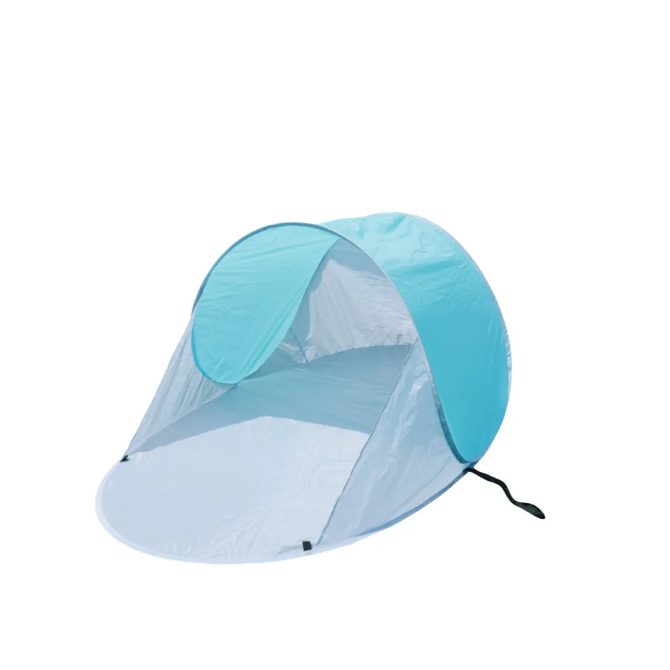 Outdoor Tent Single-person Leisure Quick-opening, No Need To Set Up Sun Protection and Shading Single-layer Beach Tent Peaceful Pleasures Health and Wellness blue