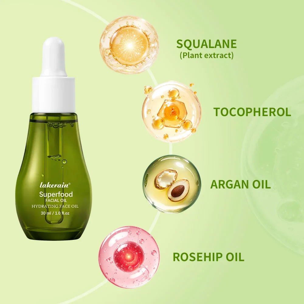 Lakerain Hydrating Facial Oil – Lightweight Nourishing Serum 30ml