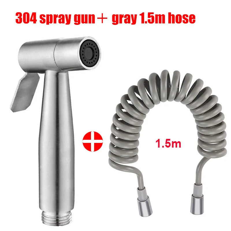 Handheld Bidet Sprayer | 304 Stainless Steel Dual Control Valve