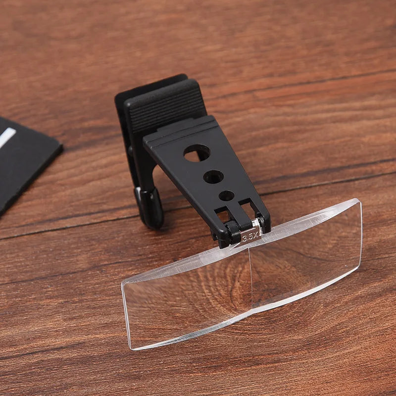 Glasses Type Magnifying Glass, Trojan Horse Type Clip Type Surgical Magnifying Glass with Three Sets of Lenses Peaceful Pleasures Health and Wellness