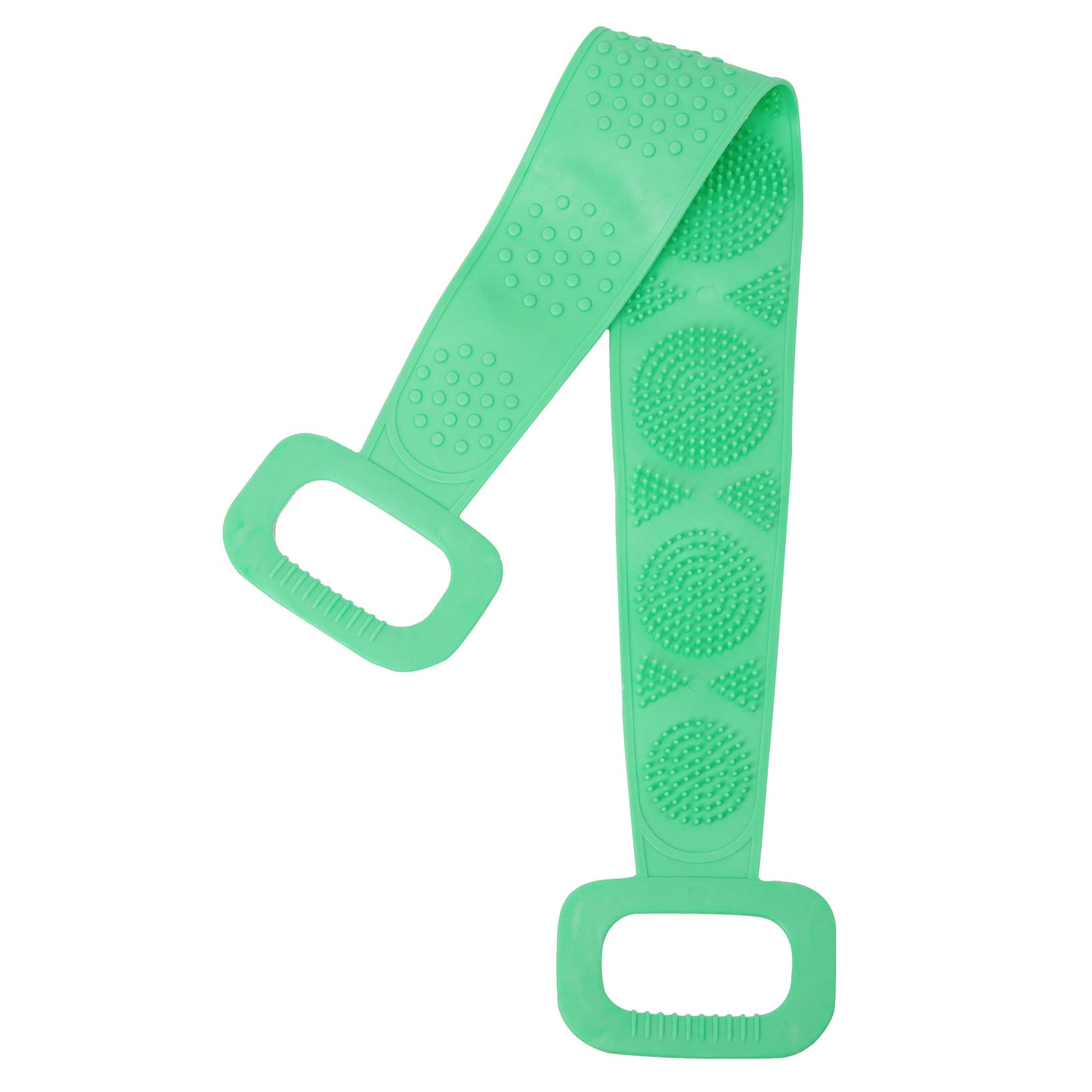 Silicone Body Scrubber Back Exfoliating Bath Brush Belt