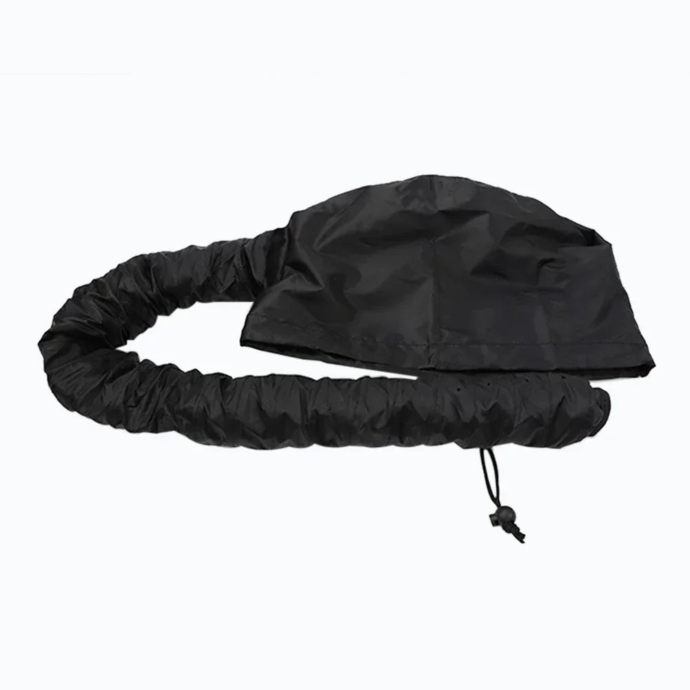 2pcs Portable Adjustable Soft Hair Drying Cap Bonnet Hood Hat for Women, Home & Hairdressing Salon Supply, Peaceful Pleasures Health and Wellness black