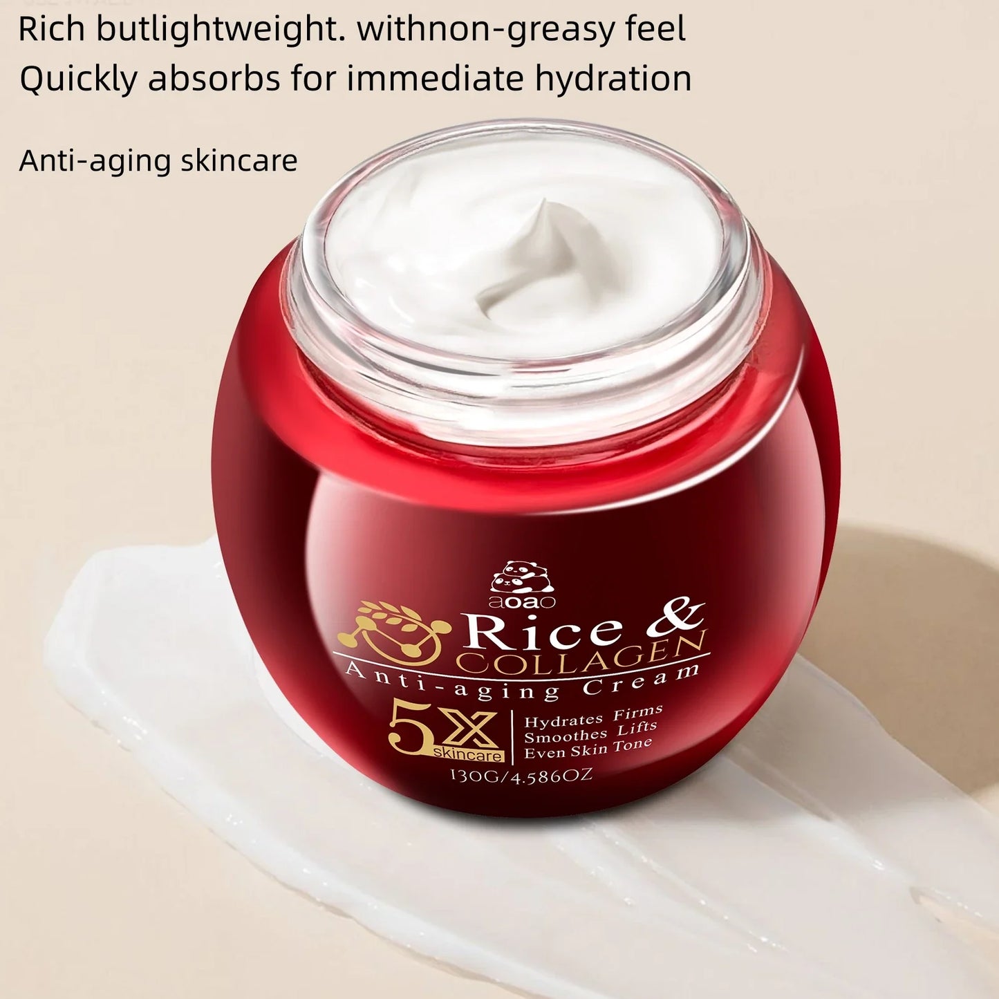 Rice Collagen Cream – Ceramides & Hyaluronic Acid Moisturizer
