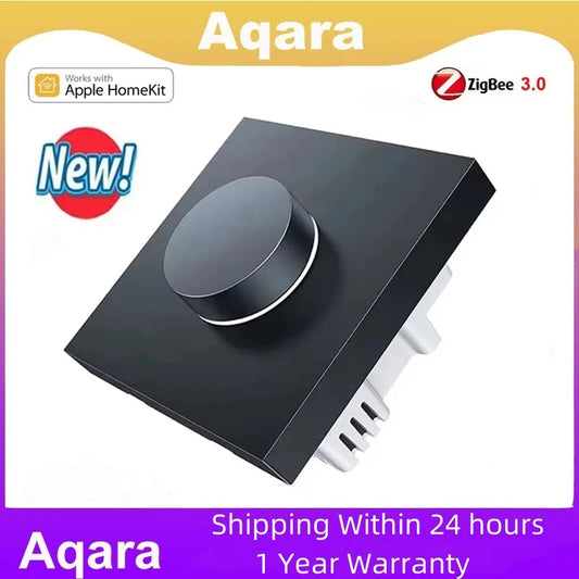 Aqara Smart Dimmer Switch H1 With Neutral Zero-fire Line Rotary Switch Zigbee 3.0 For Smart Home Work With Homek App Aqara Home Peaceful Pleasures Health and Wellness