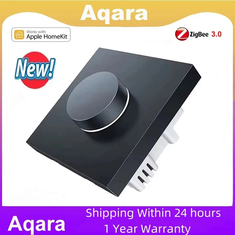 Aqara Dimmer Switch H1 With Neutral Zero-fire Line Rotary Switch Zigbee 3.0 For Smart Home Work With Homekit App Aqara Home Peaceful Pleasures Health and Wellness