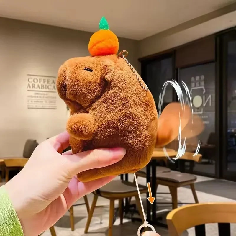Cute Capybara Plush Keychain Bag Pendant & Car Charm Gift