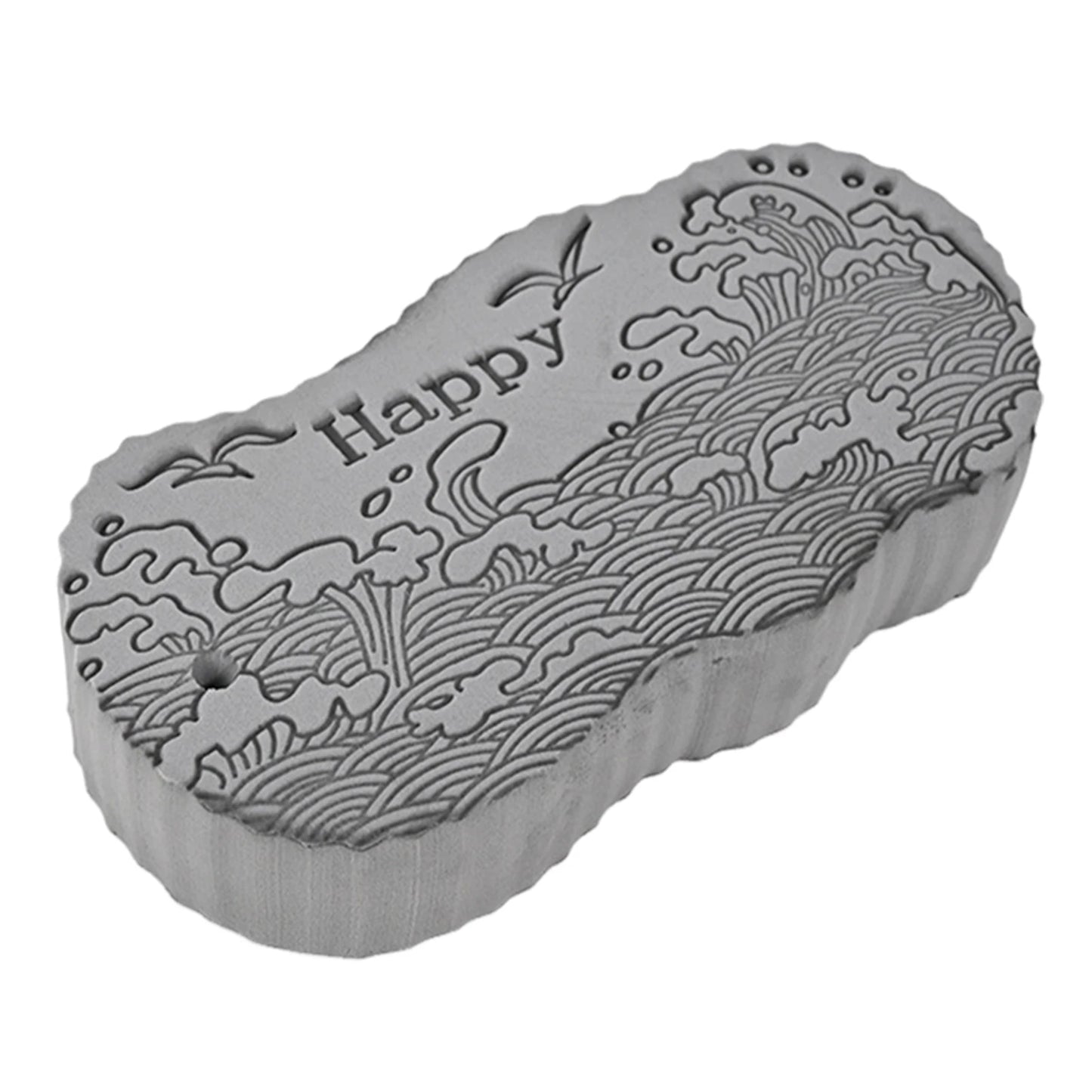 Super Soft Exfoliating Bath Sponge Magics Exfoliators Dead Skin 3D Bath Sponge Body Massage Cleaning Brush For Adults Children Peaceful Pleasures Health and Wellness Grey 1pcs