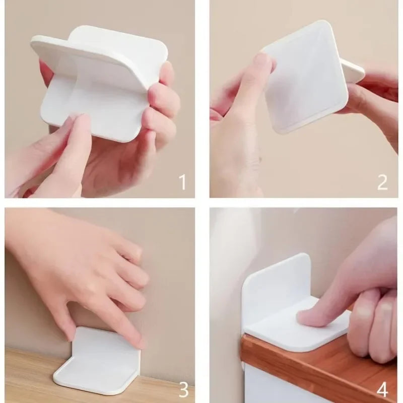 T-Shape Anti-Tip Furniture Bracket – No Drill Wall Fastener