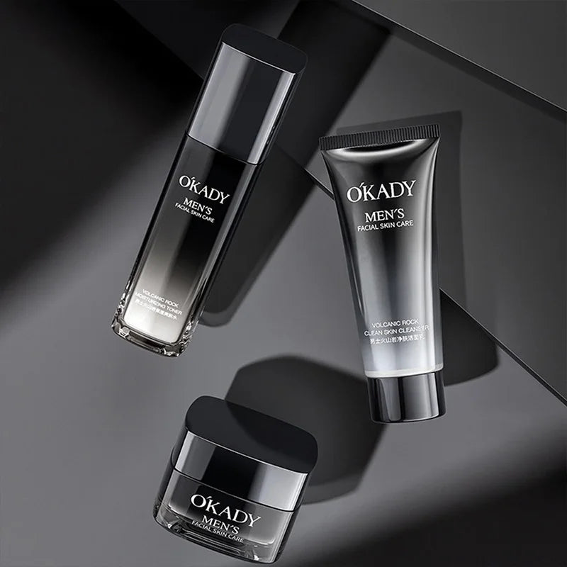 O'Kady Men's Volcanic Rock Skin Care Set | Oil Control & Hydration