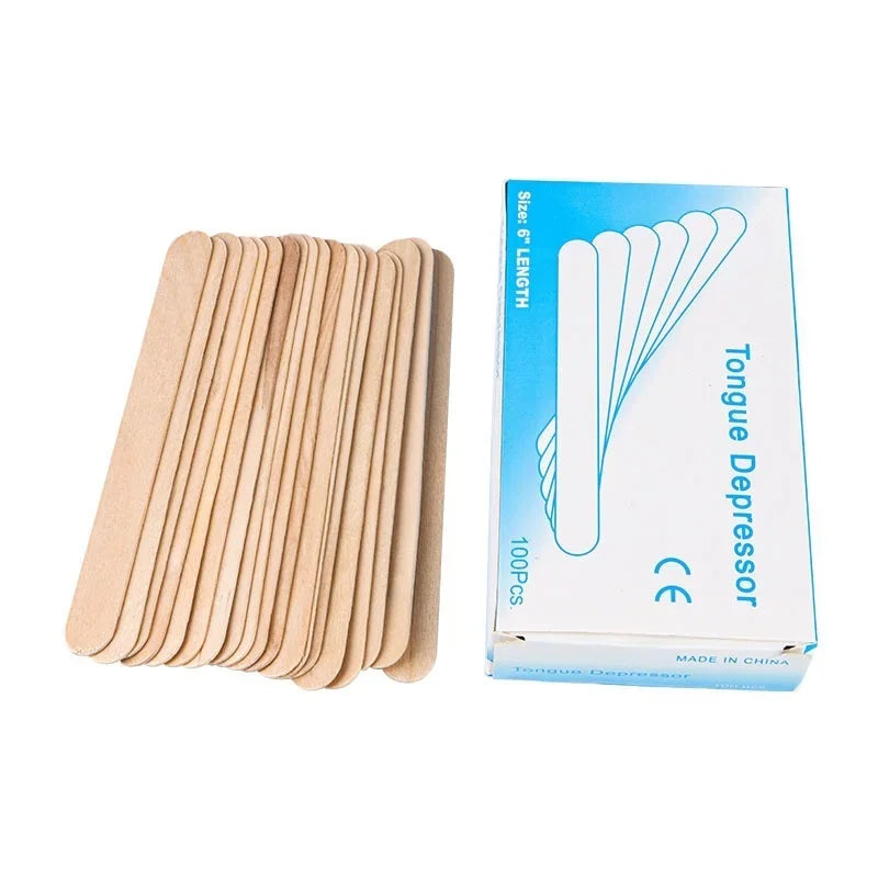 Depilation Tools Wholesale 100pcs/depilation Shaving Wax Stick Beauty Care Tools Pressure Tongue Stick Wax Stick Peaceful Pleasures Health and Wellness 100pcs