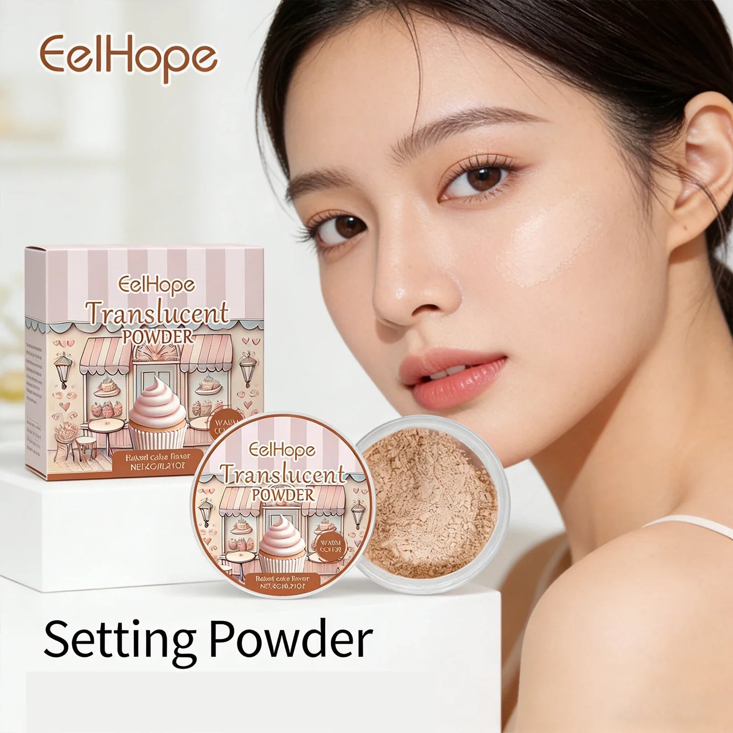 Eelhope Oil Control Loose Setting Powder – Matte Finish 6g