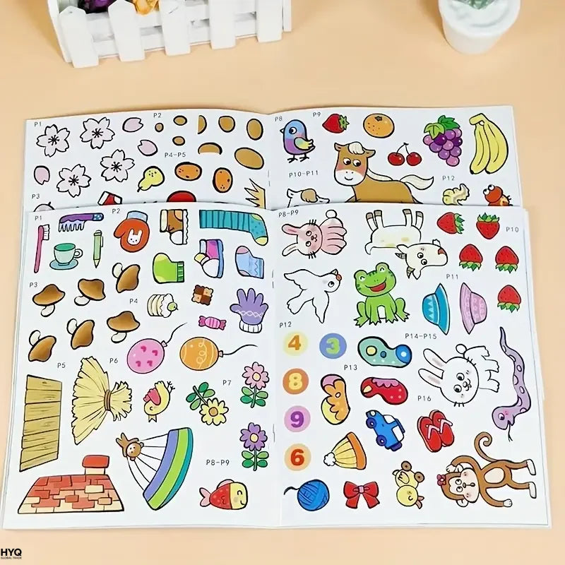 Sticker Book Toddlers 3+ Educational Fun Kids Creative Craft Activity
