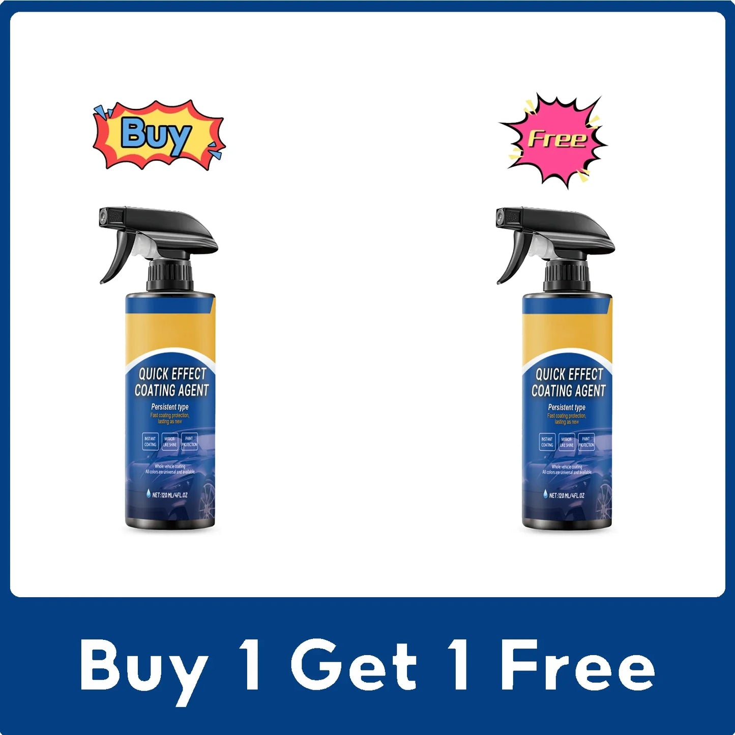 Ceramic Coating Spray – Hydrophobic Car Paint Protection 120ml