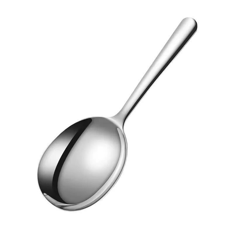 Stainless Steel Ladles For Serving Soup Rice Serving Spoon Drain Hole Heat Insulated Handle Kitchen Utensils For Daily Use Hot Peaceful Pleasures Health and Wellness