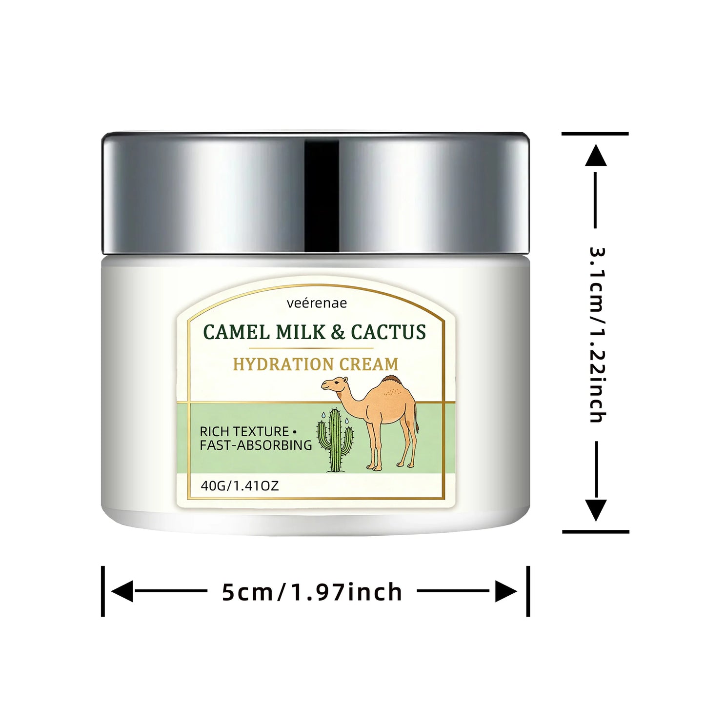 Camel Milk & Cactus Face Cream – Daily Hydration, All Skin