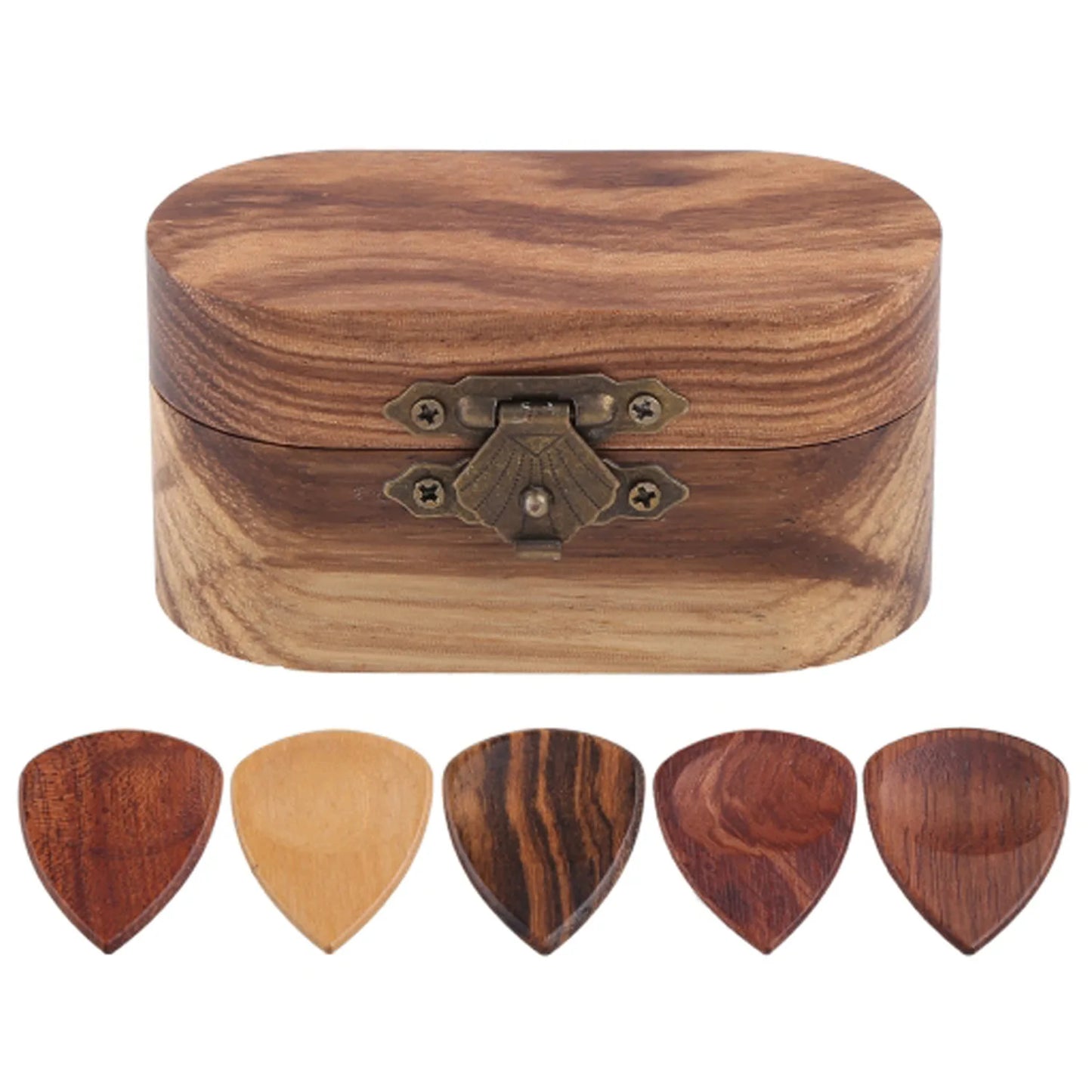 Handmade Hearted Shape Picks Wooden Acoustic Guitar Pick Electric