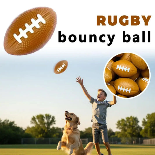 10-Pack Mini Football Bouncy Balls – Party Favors & Prizes Novelty Bouncy Ball Set Peaceful Pleasures Health and Wellness