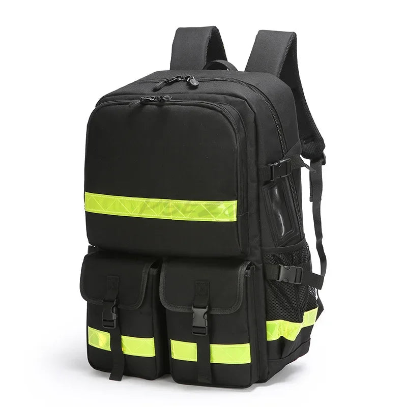 Large Capacity Waterproof First Aid Kit Forest Firefighting Backpack Flood Prevention and Rescue Kit Emergency Equipment Kit Peaceful Pleasures Health and Wellness